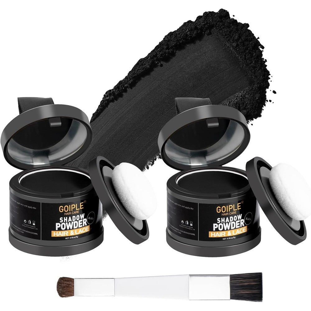Lockmio Root Cover Up Powder Black 2 Pack front view
