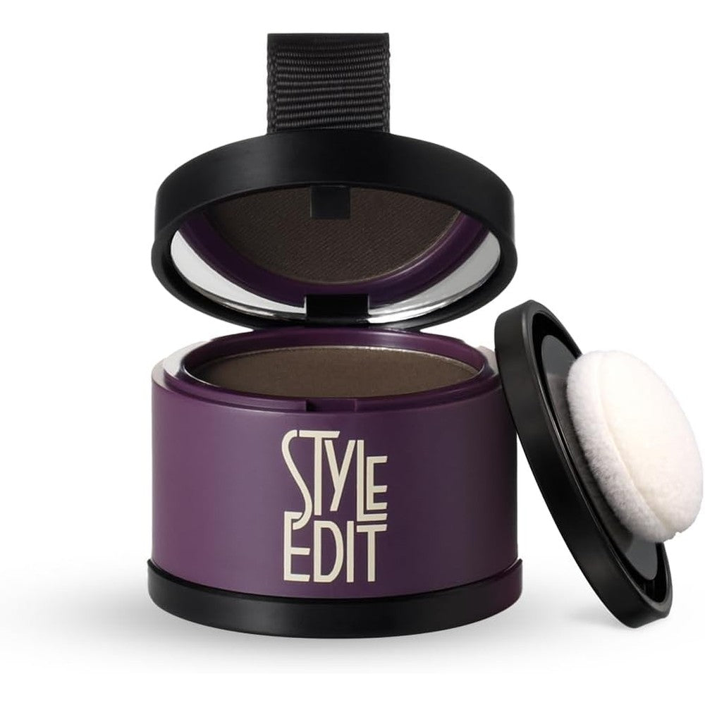 Style Edit Root Touch Up Powder dark brown compact front view lifestyle setup