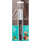Red by Kiss Quick Cover Root Touch Up Rescue Dark Brown front packaging view for temporary gray hair coverage.