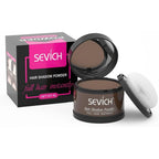 Sevich Hairline Powder medium brown root touch up front view container packaging