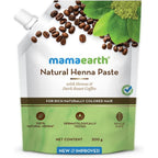 Mamaearth Natural Henna Paste 200g pouch front view for natural hair coloring.