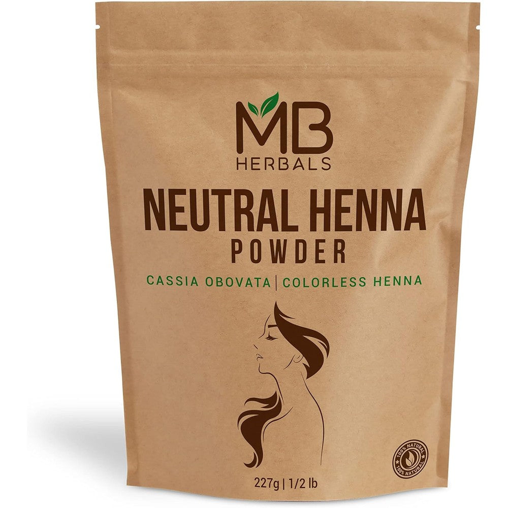 MB Herbals Neutral Colorless Henna Powder front view packaging