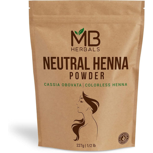 MB Herbals Neutral Colorless Henna Powder front view packaging