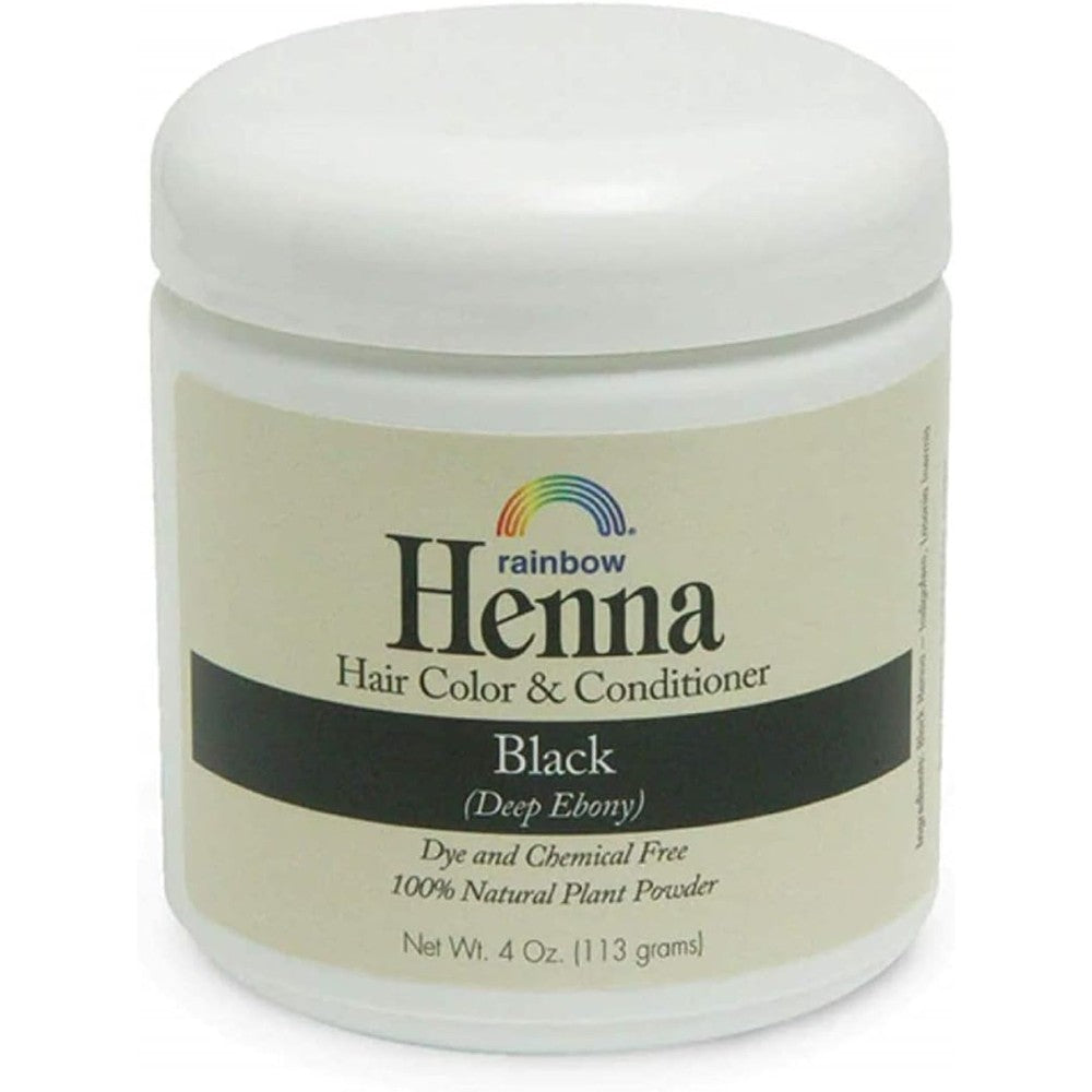 Rainbow Research Henna Hair Color Persian Black jar front view