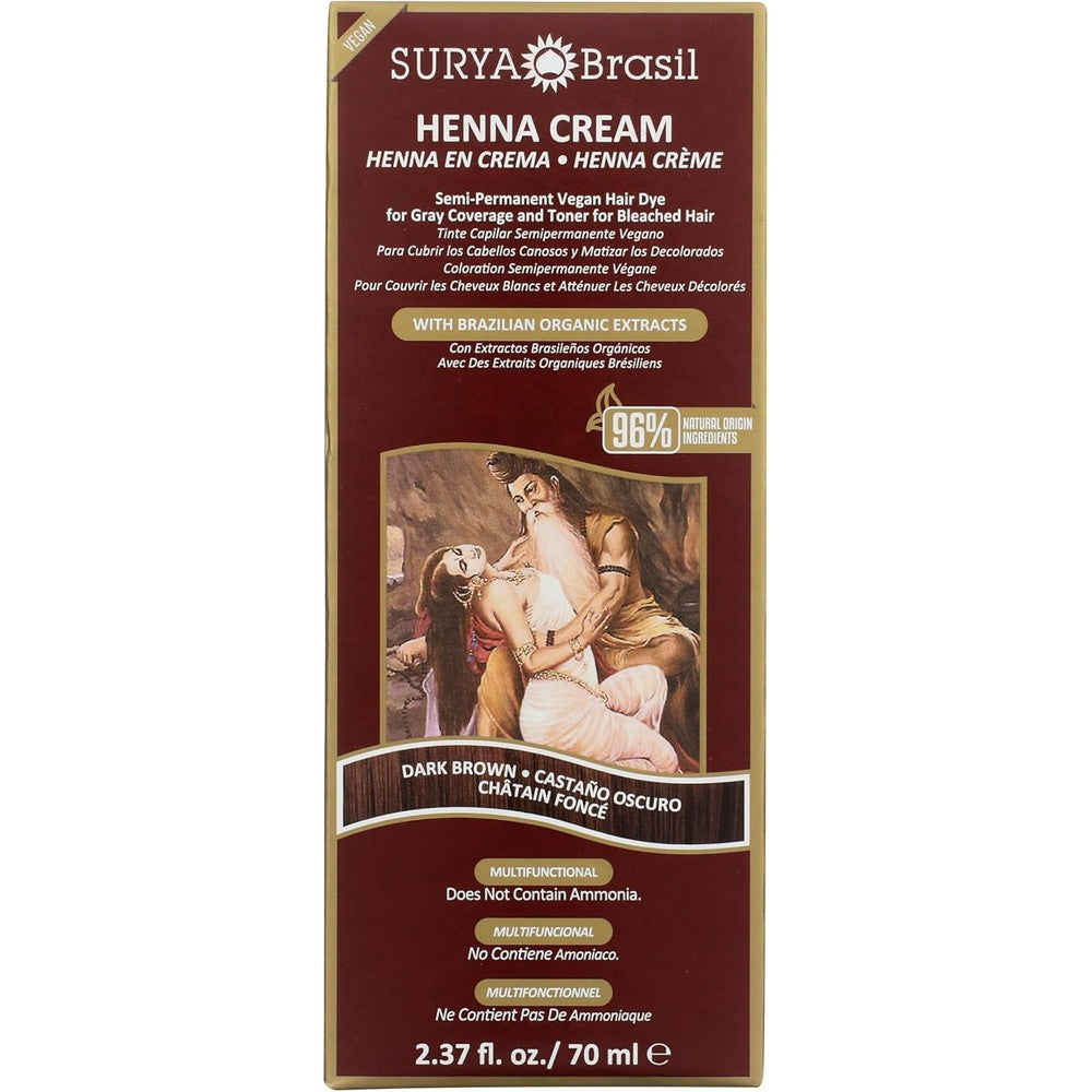 Surya Brasil Henna Dark Brown Cream front view