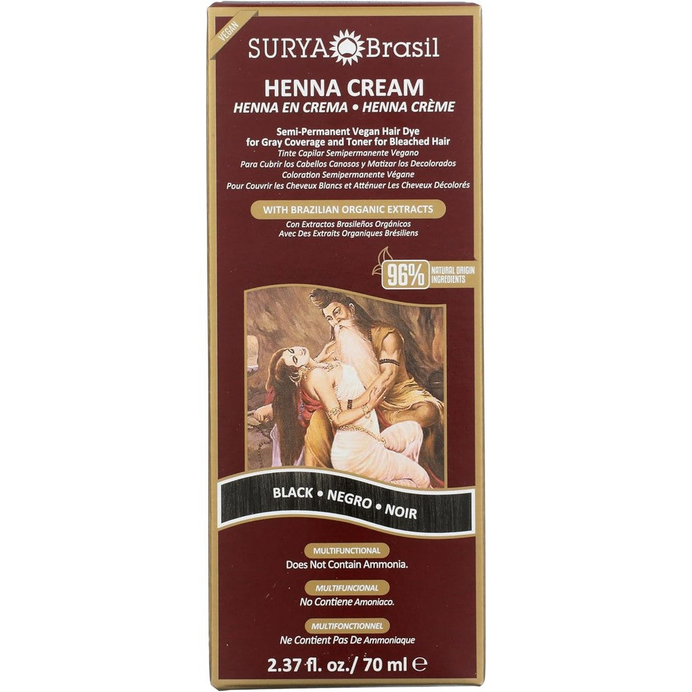 Surya Brasil Henna Cream Black front view packaging