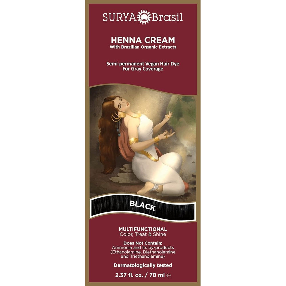 Surya Brasil Henna Cream Black front view packaging