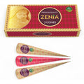 Zenia natural henna hair color paste cones front view packaging