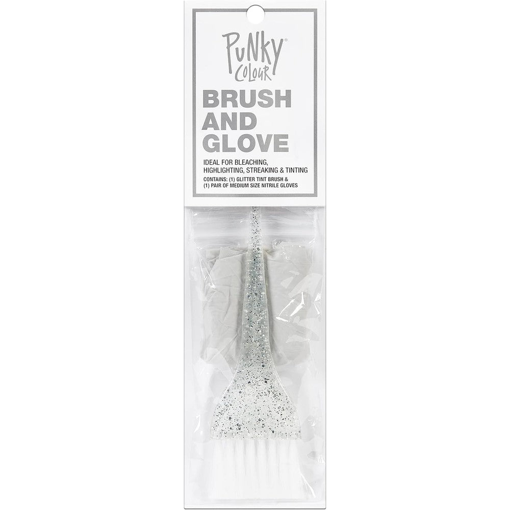 Punky Hair Color Brush and Glove Kit front packaging view