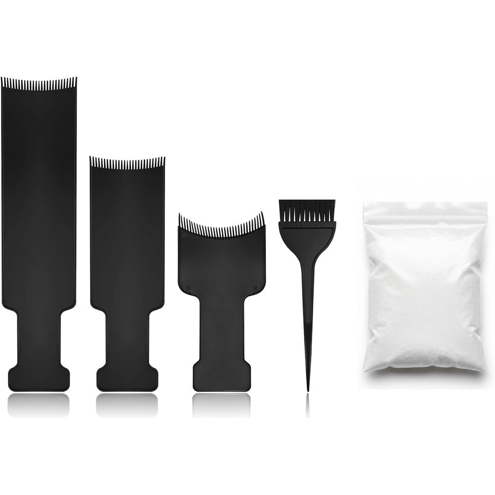 Generic 8 pieces hair highlighting kit with balayage board and brushes
