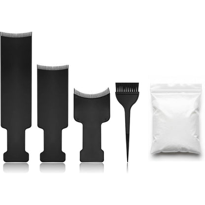 Generic 8 pieces hair highlighting kit with balayage board and brushes