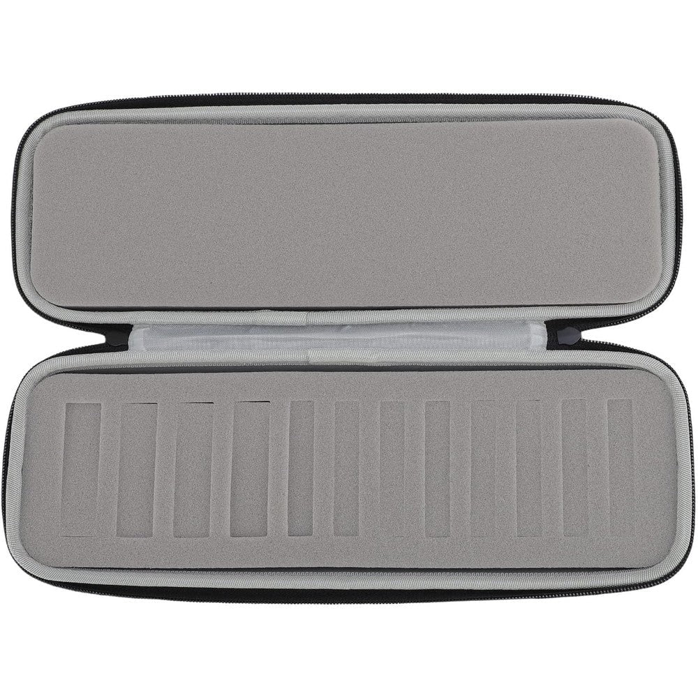 Zopsc hard EVA clipper blade case front view showing gray shockproof exterior