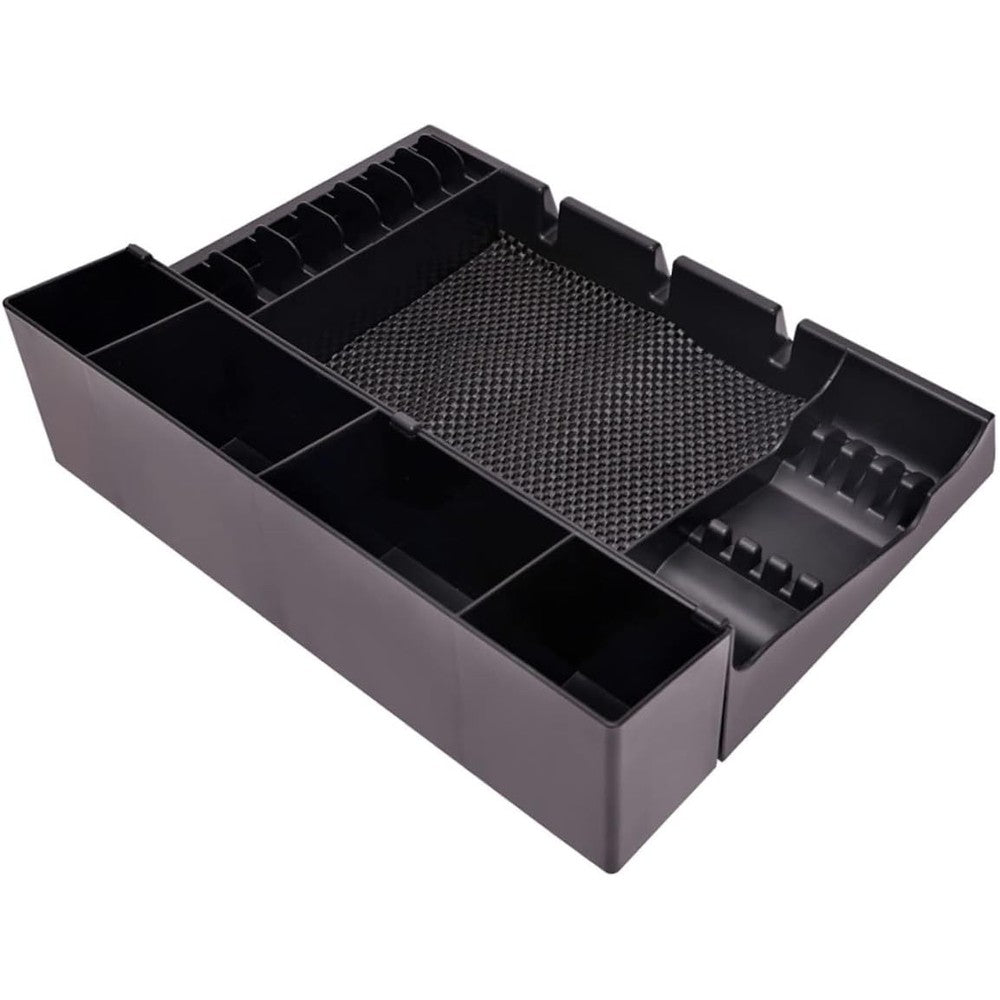 Beatifufu barber clipper tray front view showing multiple storage slots for hair trimmers