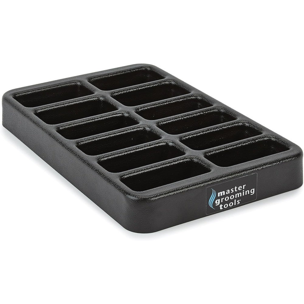Master Grooming Tools Wide Blade And Comb Tray front view professional clipper organizer
