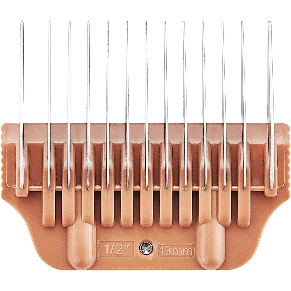 YAZIYIR pet grooming clipper attachment guard comb front view showing long pointed teeth design