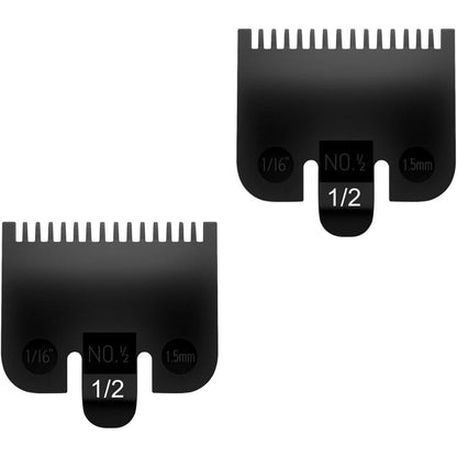 Pdtwq compatible with Wahl clipper guards two pack front view featuring secure fit metal tabs