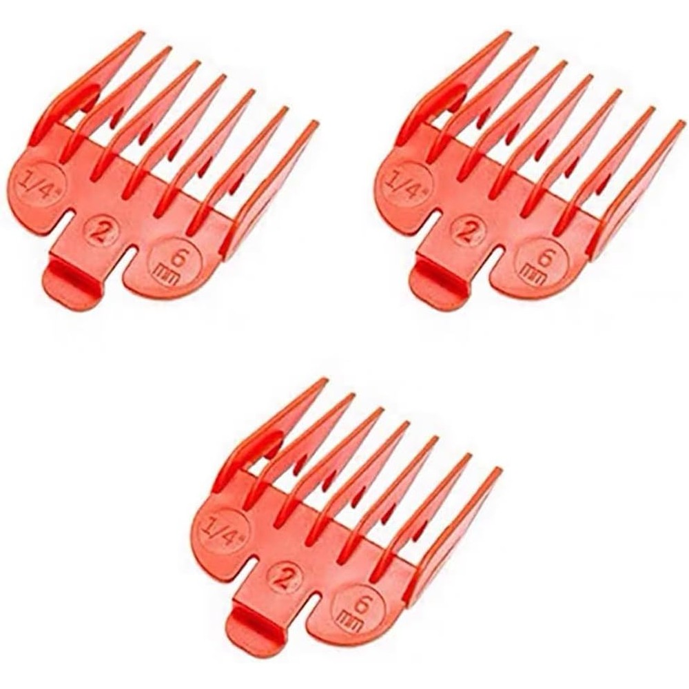 Myfole professional hair clipper guards number 2 front view red color