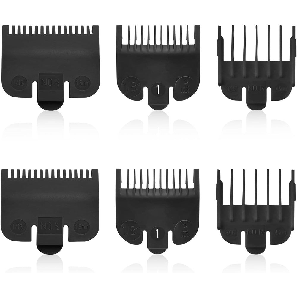 GRABOTE professional hair clipper guards set front view displaying full pack