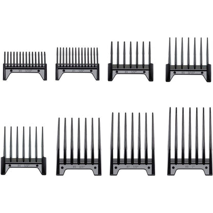 Oster Professional 76926-800 guide comb set front view for hair clippers