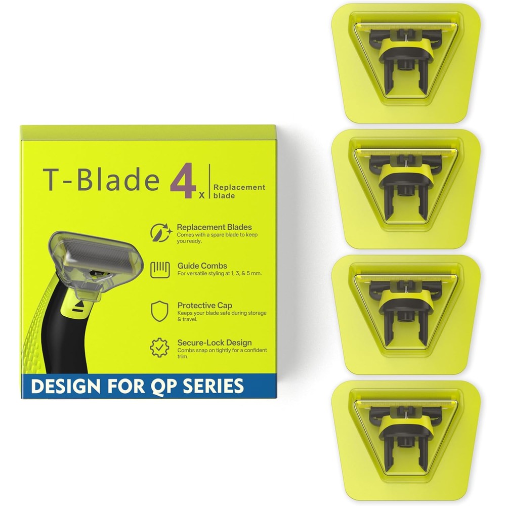 Kioncare Clidaot replacement heads and guide combs kit front view showcasing grooming accessories.