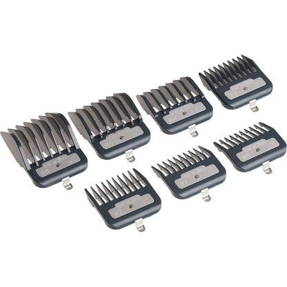 Andis Master Series Premium Metal Hair Clipper Attachment Comb Set front view