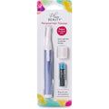 Plum Beauty Personal Hair Trimmer front view showing the sleek dual trimming head.