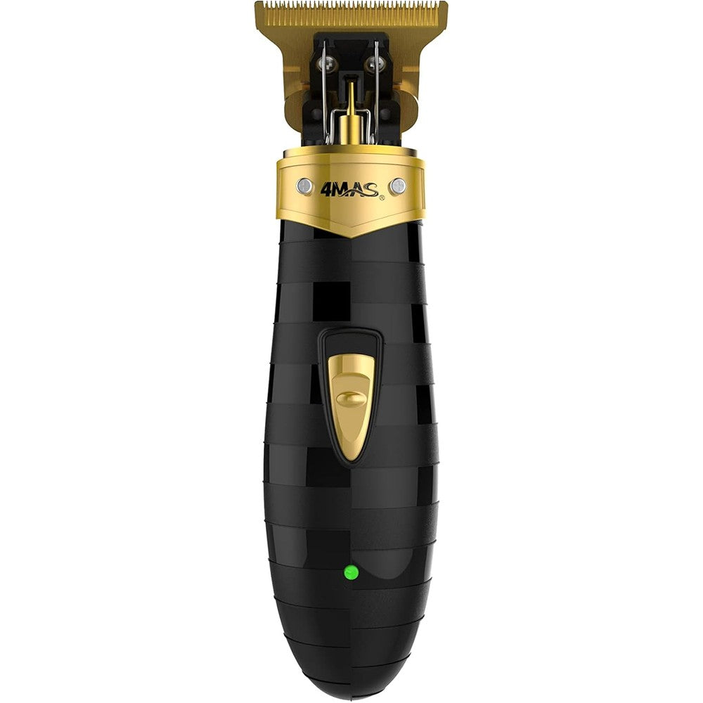 4MAS Bipper Trimmer front view showing the gold TLG blade and black skeleton design