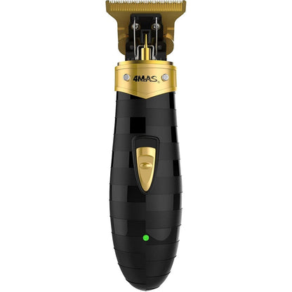 4MAS Bipper Trimmer front view showing the gold TLG blade and black skeleton design