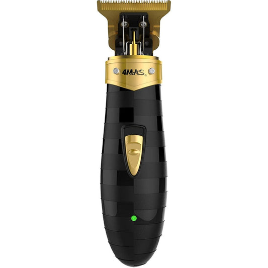 4MAS Bipper Trimmer front view showing the gold TLG blade and black skeleton design