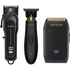 Supreme Trimmer 3-In-1 Barber Bundle front view showing clipper trimmer and shaver
