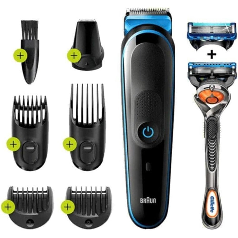 Braun Styler MGK5245 MultGroom kit front view showcasing the rechargeable cordless trimmer handle.