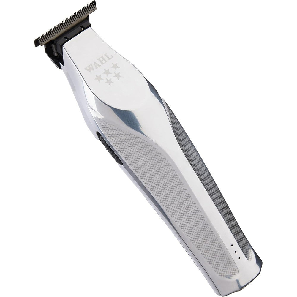 Wahl Professional Hi-Viz Trimmer front view showing the premium all-metal body and slim neck design.
