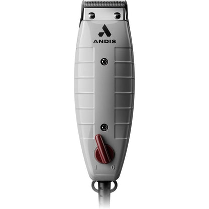Andis Professional Outliner II square blade beard trimmer front view showing gunmetal grey housing.