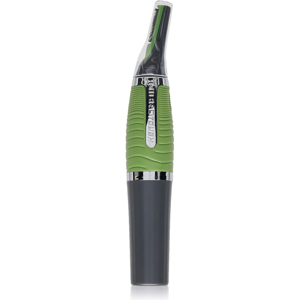 Micro Touch Max Hair Trimmer Green front view for facial grooming