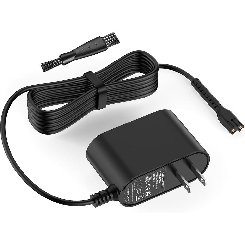 WUKUR replacement charger for Wahl Magic Clip cordless front view showing adapter and plug