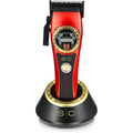 Stylecraft Instinct Professional IN2 Vector Motor Cordless Hair Clipper front view showcasing the red body design.