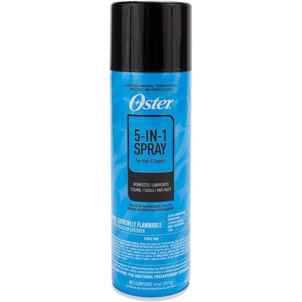 Oster 5 in 1 Clipper Blade Care Spray 14 Ounce bottle front view
