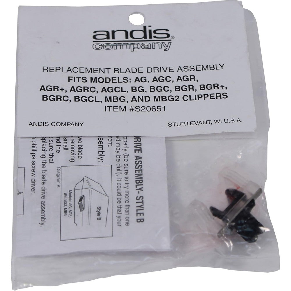 Andis Drive Assembly Lever Replacement Blade front view
