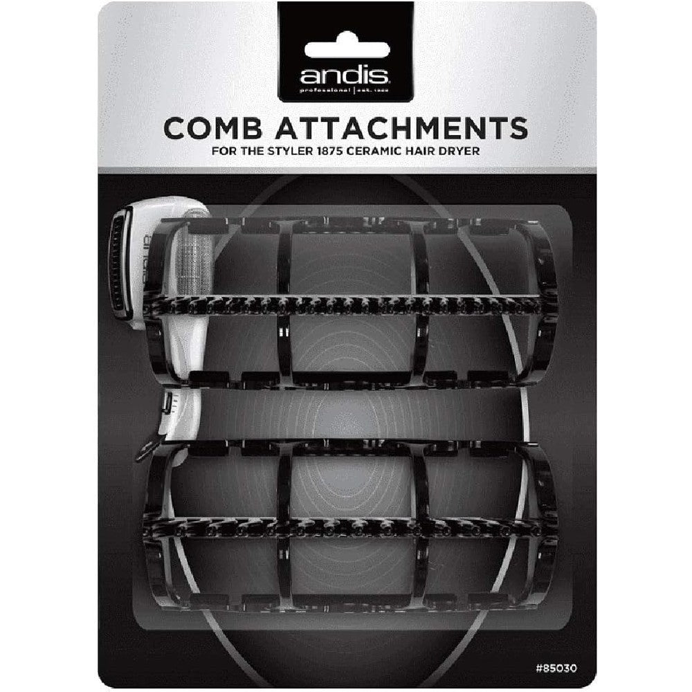 Andis Company 85030 black replacement comb set front view
