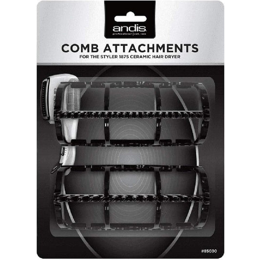 Andis Company 85030 black replacement comb set front view