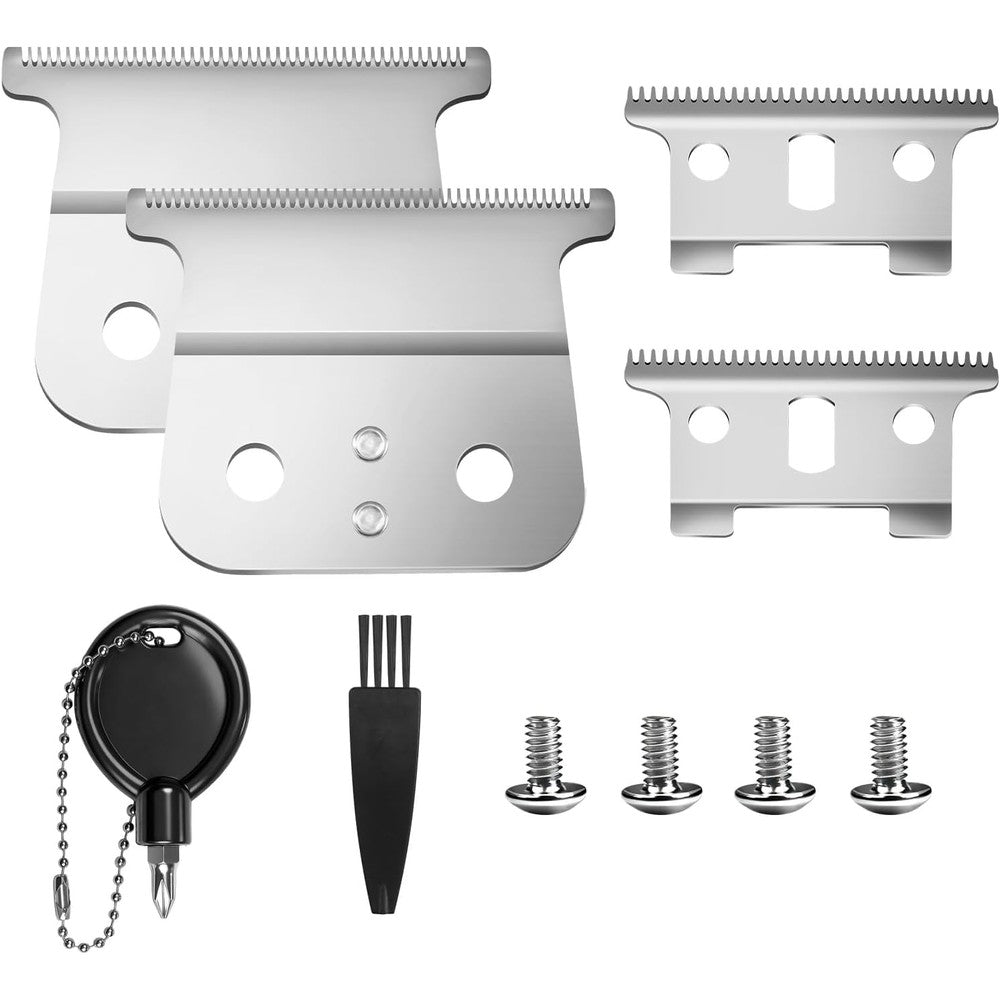 Aijaly 2 pack replacement T-blades for Andis trimmers front view