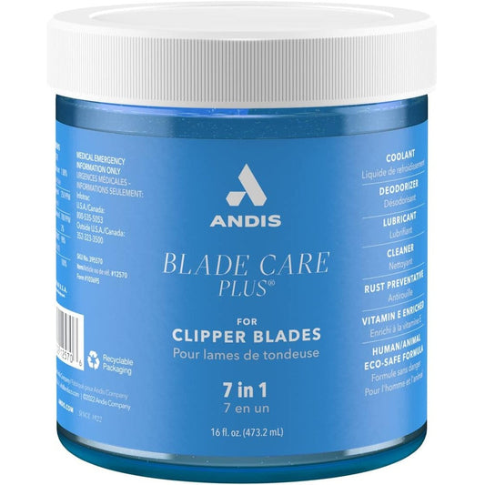 Andis Blade Care Plus Dip Jar front view bottle