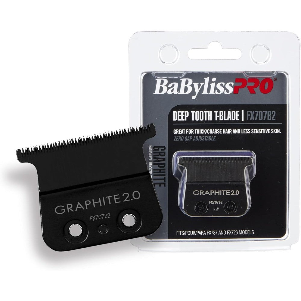 BaBylissPRO deep tooth graphite replacement blade front view
