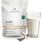 Arbonne FeelFit Pea Protein Shake Vanilla Vegan Protein Powder 2 Pounds Tub