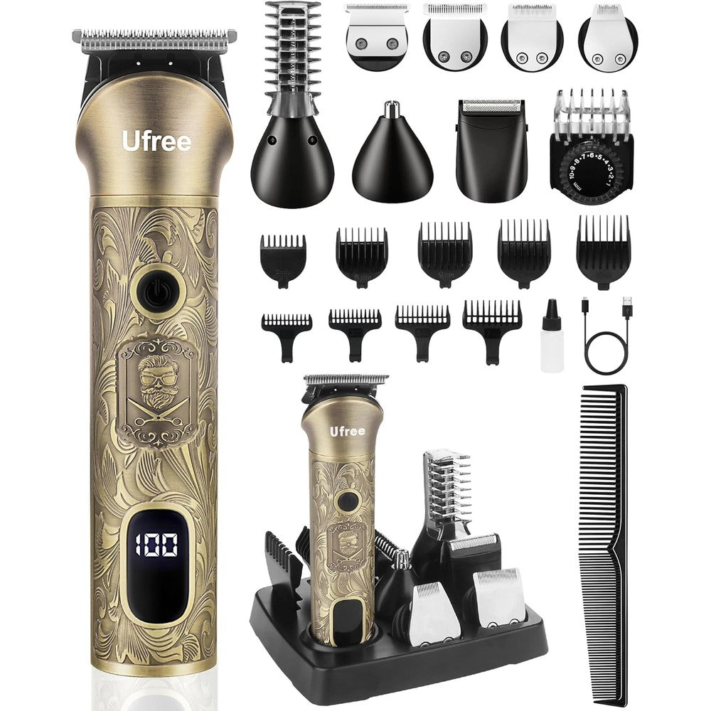 Ufree 7-in-1 beard trimmer bronze front view