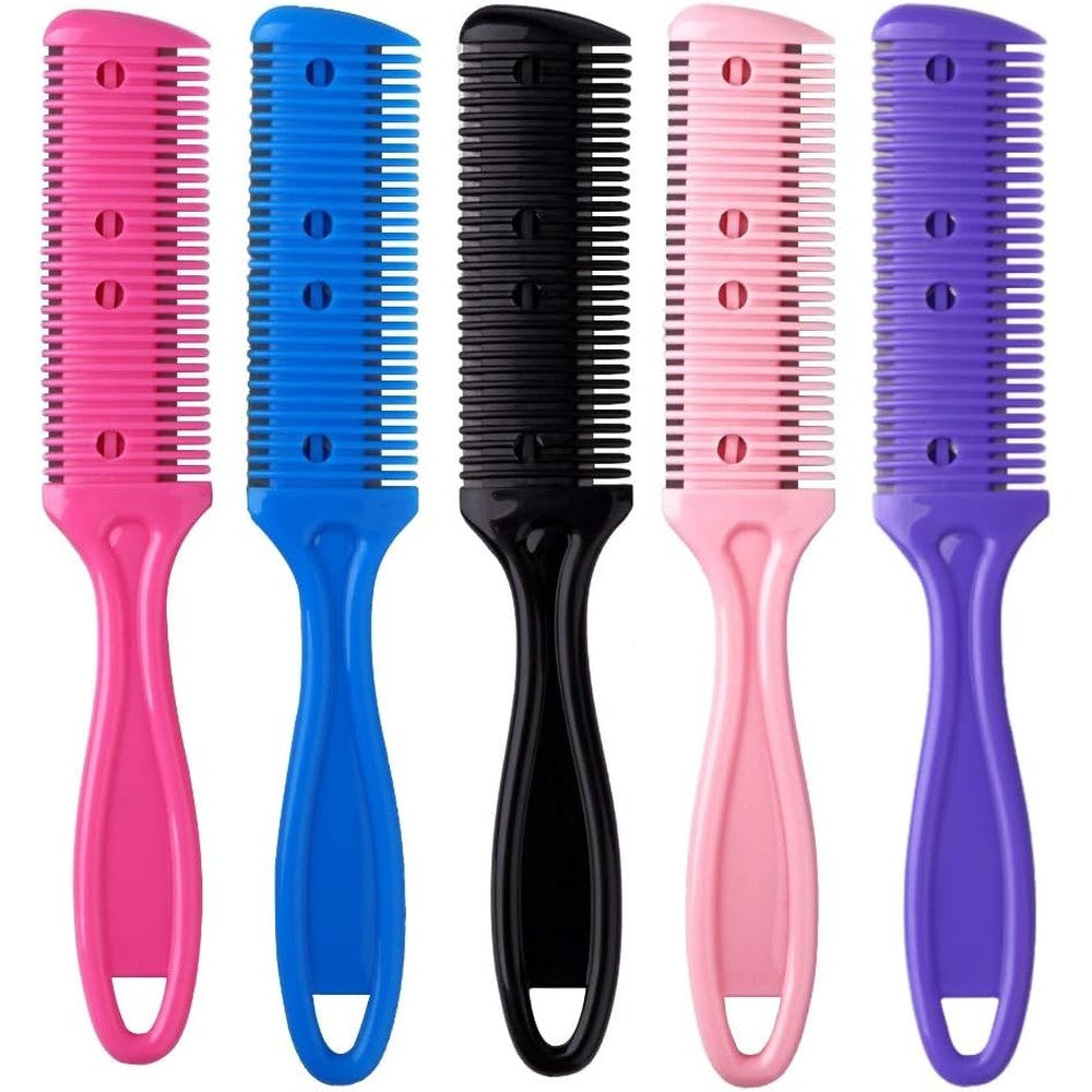 SIFANGWUXING professional trimmer razor comb front view pack of five colors