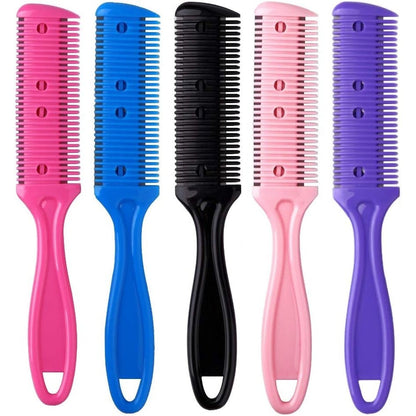 SIFANGWUXING professional trimmer razor comb front view pack of five colors