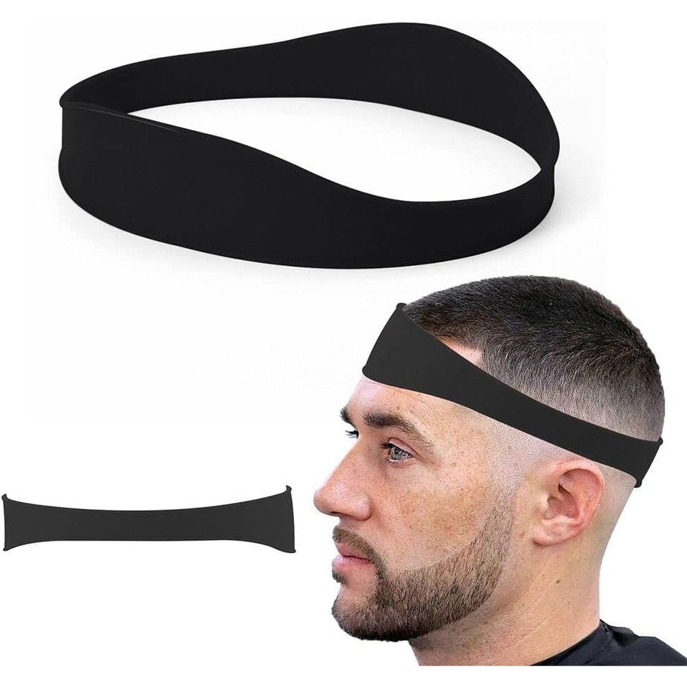 Bebeeco neckline shaving template front view for precise DIY hair cutting lines.
