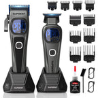 SUPRENT professional hair clipper and trimmer set front view