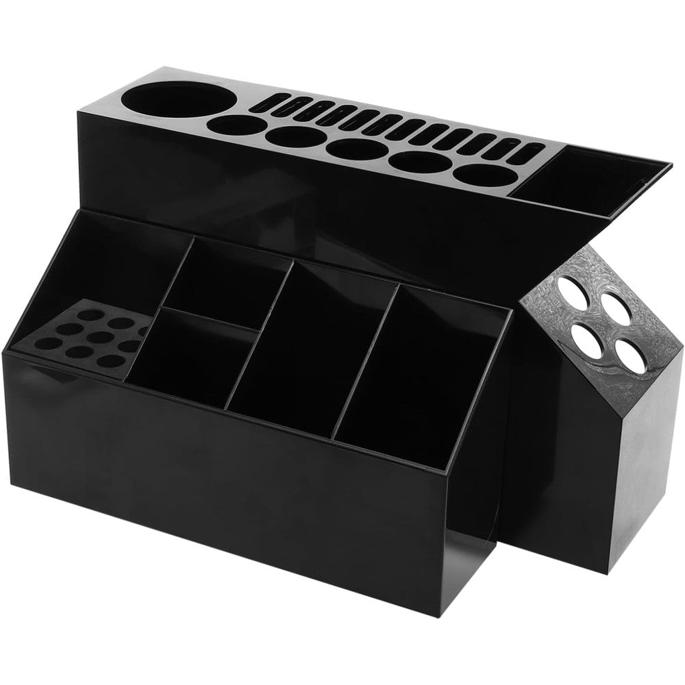 Healvian hair scissor holder box front view premium salon station organizer